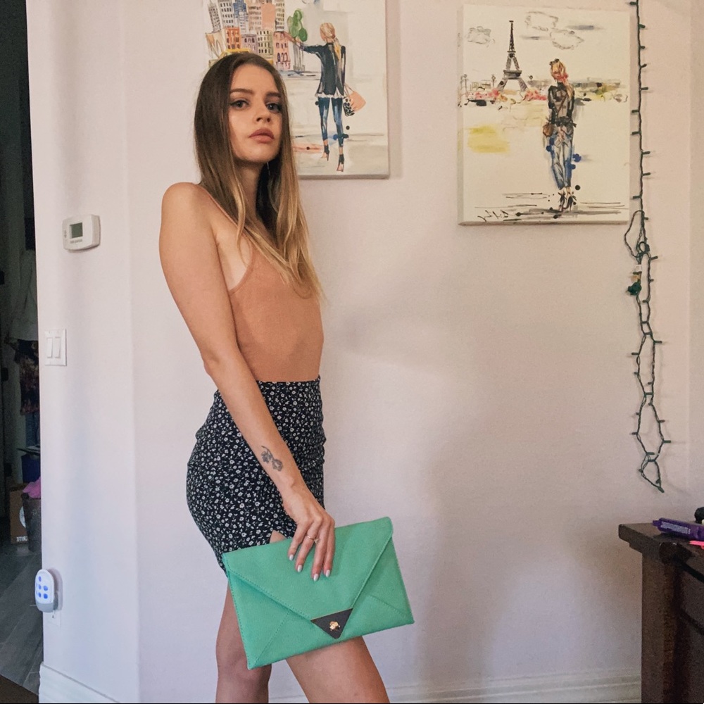 Turquoise Clutch Purse